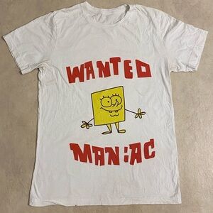 SpongeBob Wanted Maniac T-shirt Unisex M